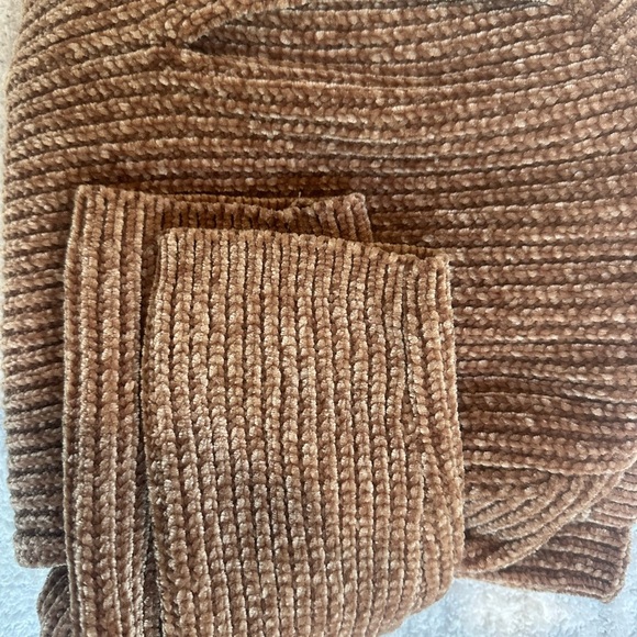 Joan Vass Textured Tan Knit Sweater Soft Cozy Fall Winter Staple Office Sz M - Picture 8 of 8